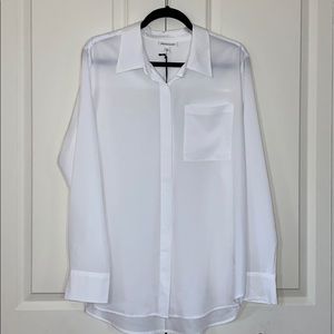 White, Classic Button-Up